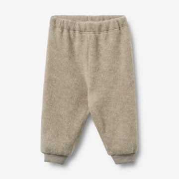 Wheat Outerwear Wool Fleece Trousers Kinnie Trousers 3204 khaki melange
