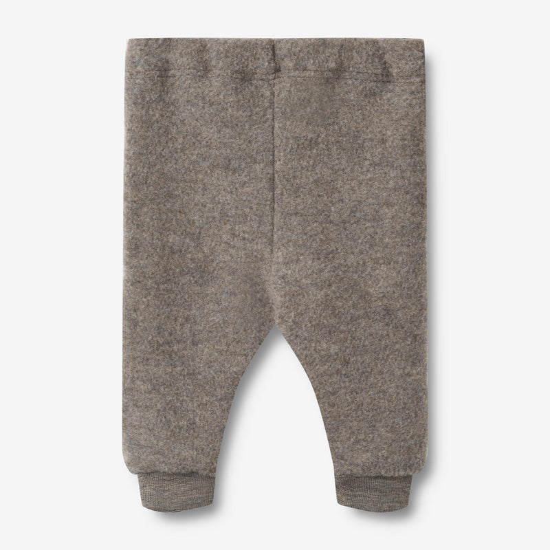 Wheat Wool Wool Fleece Trousers Kinnie Trousers 3015 brown melange