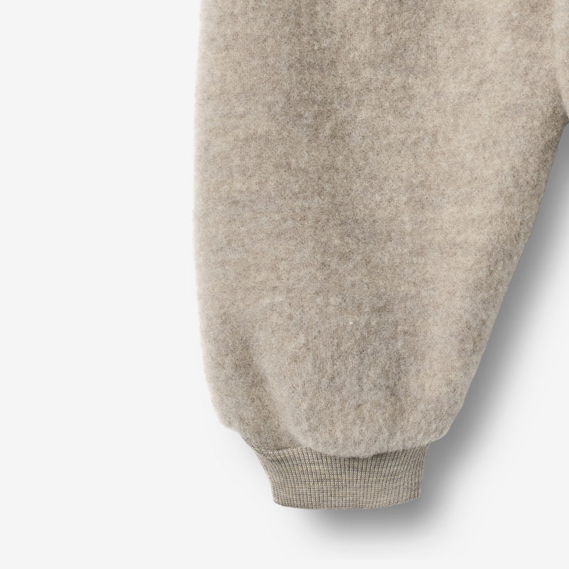 Wheat Wool Wool Fleece Trousers Kinnie Trousers 3204 khaki melange