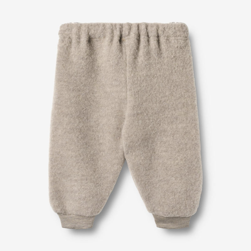 Wheat Wool Wool Fleece Trousers Kinnie Trousers 3204 khaki melange