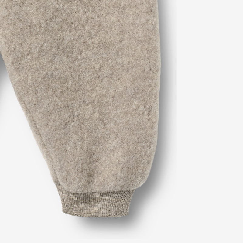Wheat Wool Wool Fleece Trousers Kinnie Trousers 3204 khaki melange