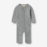 Wheat Wool Wool Jumpsuit L/S Dusty Jumpsuit 0224 melange grey