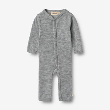 Wheat Wool Wool Jumpsuit L/S Dusty Jumpsuit 0224 melange grey