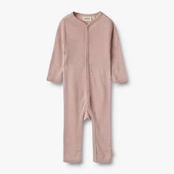 Wheat Wool Wool Jumpsuit L/S Dusty Jumpsuit 1135 dry rose