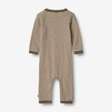 Wheat Wool Wool Jumpsuit L/S Haven Jumpsuit 9578 wood stripe