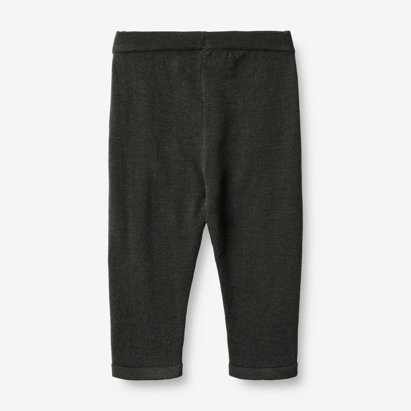 Wheat Main Wool Knit Trousers Neel | Baby Trousers 0025 black coal