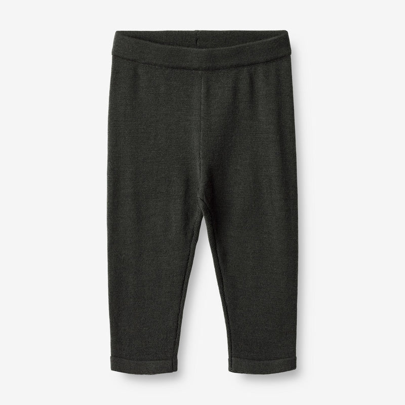 Wheat Main Wool Knit Trousers Neel | Baby Trousers 0025 black coal