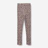 Wheat Wool Wool Leggings Leggings 1493 purple flowers