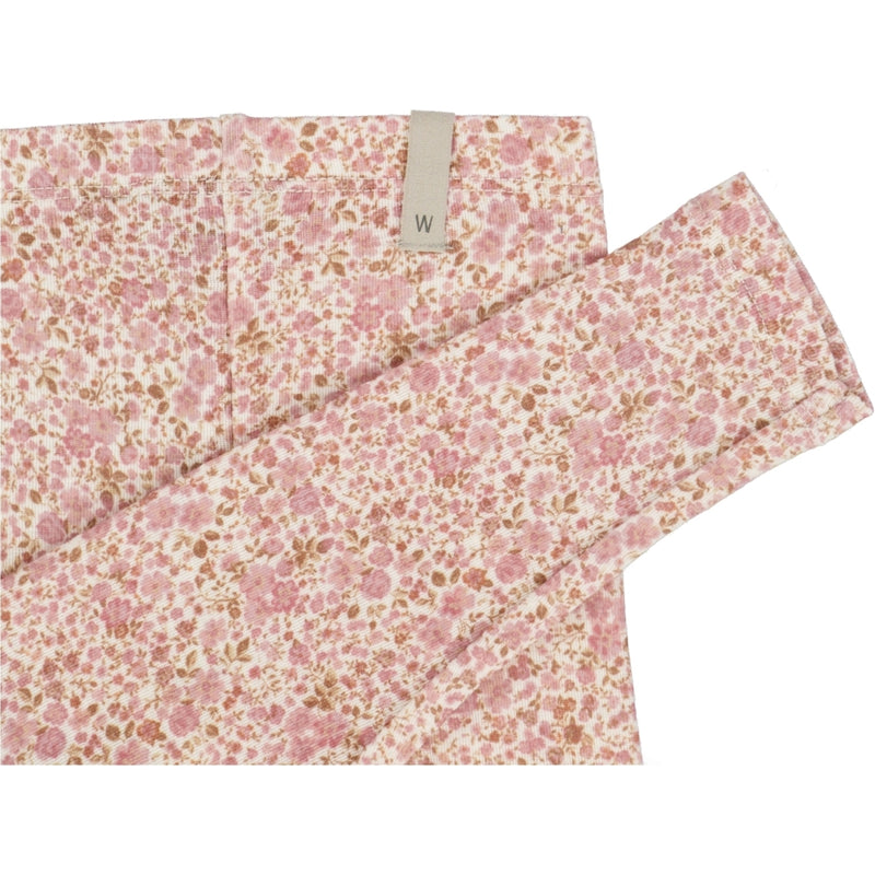 Wheat Wool Wool Leggings Leggings 9056 ivory flowers