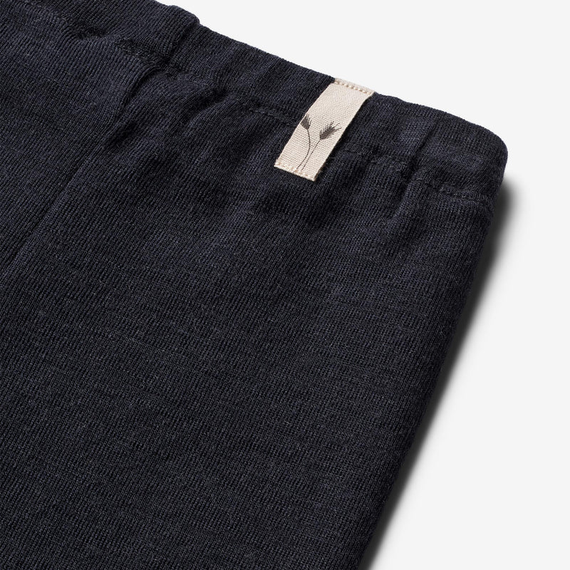 Wheat Wool Wool Leggings | Baby Leggings 1432 navy