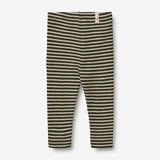 Wheat Wool Wool Leggings | Baby Leggings 4142 green stripe