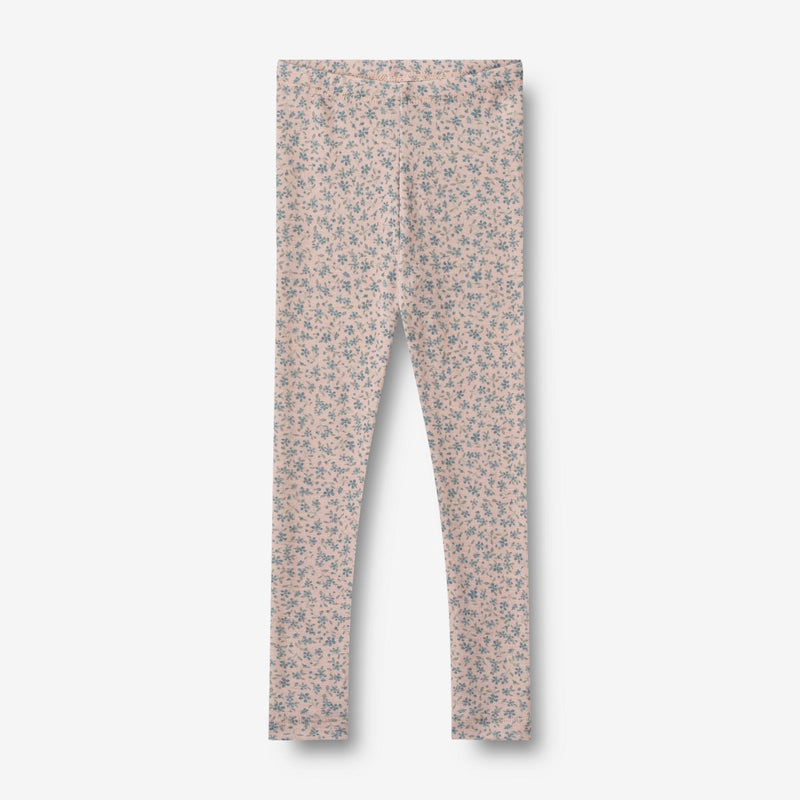 Wheat Wool Wool Leggings Agi Legging 1481 blue flowers