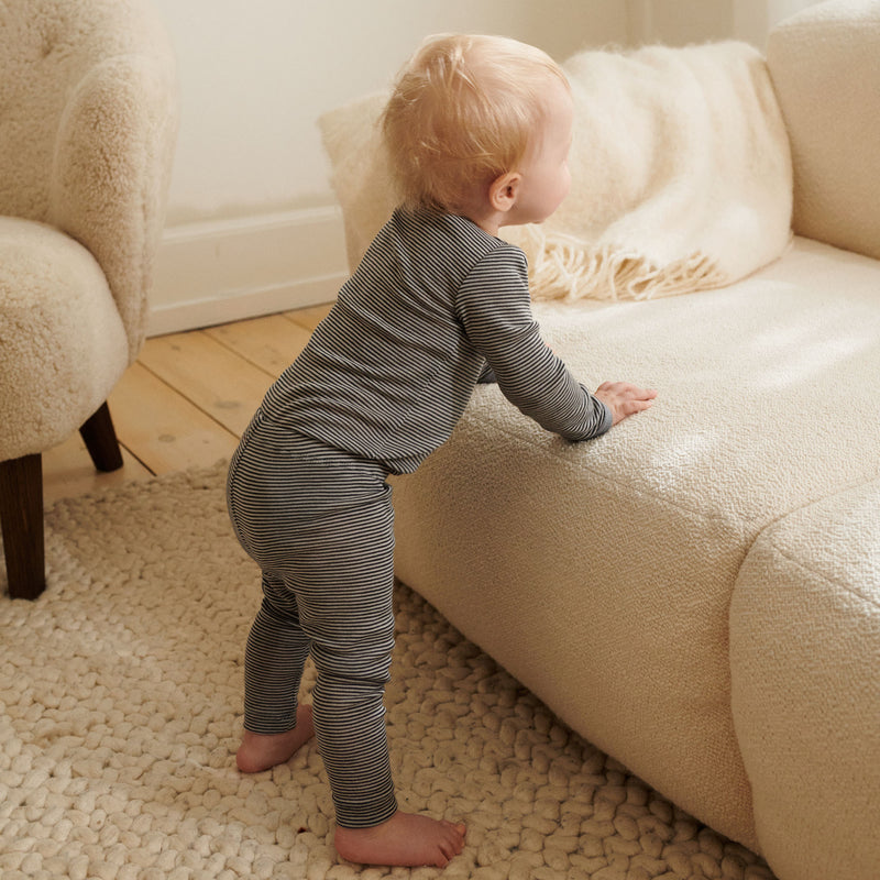 Wheat Wool Wool Leggings Agi | Baby Legging 1433 navy stripe