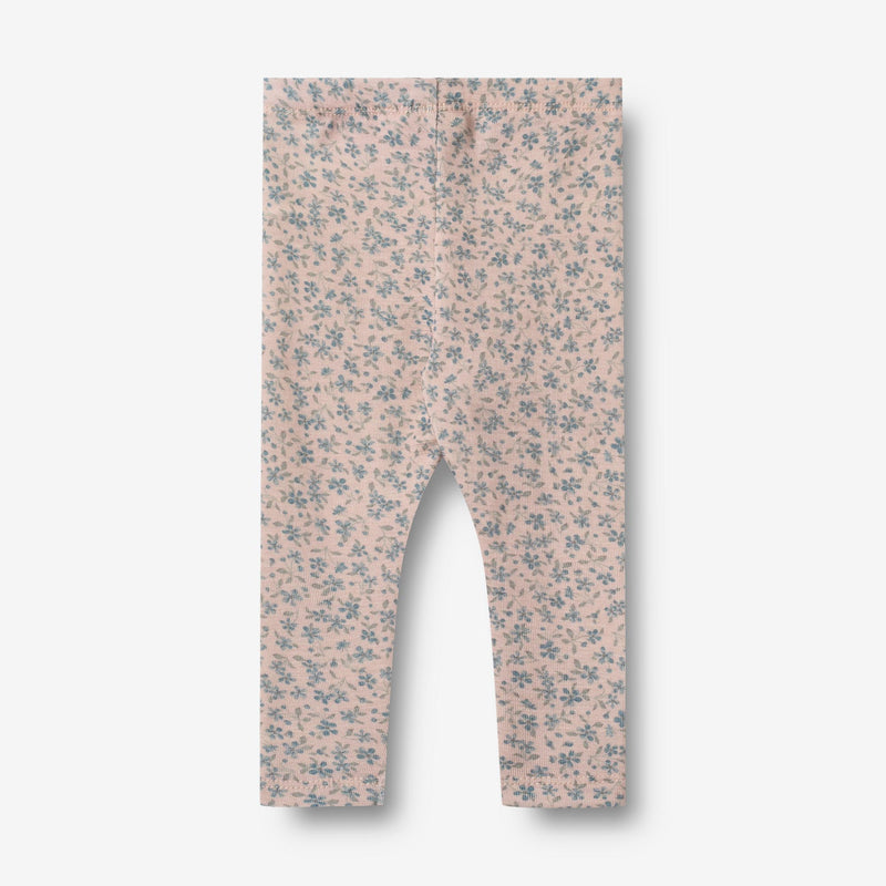 Wheat Wool Wool Leggings Agi | Baby Legging 1481 blue flowers