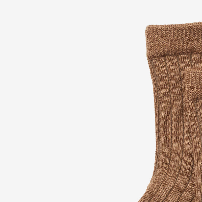 Wheat Main Wool Rib Socks Vilde Socks/Tights 5073 caramel