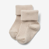 Wheat Main Wool Rib Socks Ziggy Socks/Tights 3191 offwhite