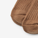 Wheat Main Wool Rib Socks Ziggy Socks/Tights 5073 caramel