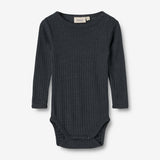 Wheat SMU Wool Silk Body L/S Lucca Underwear/Bodies 1432 navy