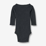 Wheat Wool Wool Silk Body L/S Willow Underwear/Bodies 1432 navy