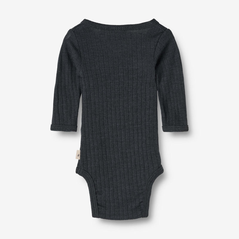 Wheat Wool Wool Silk Body L/S Willow Underwear/Bodies 1432 navy