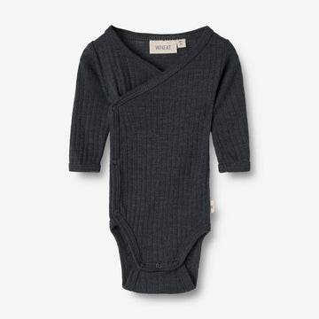 Wheat SMU Wool Silk Body L/S Willow Underwear/Bodies 1432 navy
