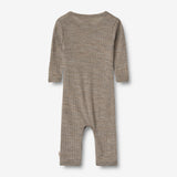 Wheat SMU Wool Silk Jumpsuit Frankie Jumpsuit 3204 khaki melange