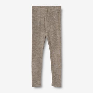 Wheat Wool Wool Silk Leggings Agi Legging 3204 khaki melange