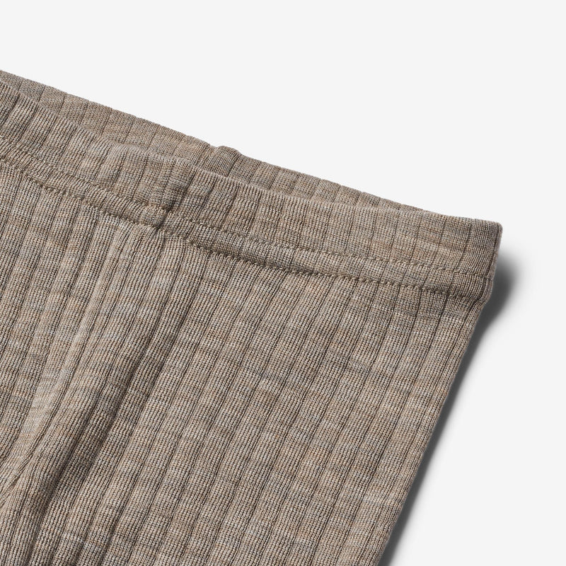 Wheat Wool Wool/Silk Leggings Agi | Baby Legging 3204 khaki melange