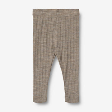Wheat Wool Wool/Silk Leggings Agi | Baby Legging 3204 khaki melange