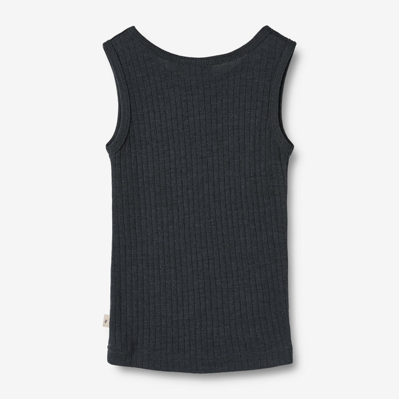 Wheat Wool Wool Silk Singlet Iggy Jersey Tops and T-Shirts 1432 navy