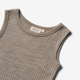 Wheat SMU Wool Silk Singlet Iggy Jersey Tops and T-Shirts 3204 khaki melange