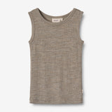 Wheat SMU Wool Silk Singlet Iggy Jersey Tops and T-Shirts 3204 khaki melange