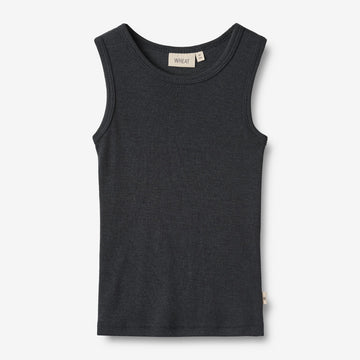 Wheat Wool Wool Singlet Iggy T-Shirt 1432 navy