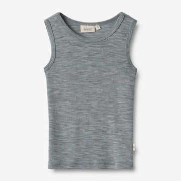 Wheat SMU Wool Singlet Iggy T-Shirt 0224 melange grey