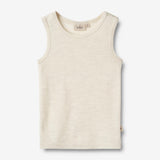 Wheat SMU Wool Singlet Iggy T-Shirt 1141 eggshell melange