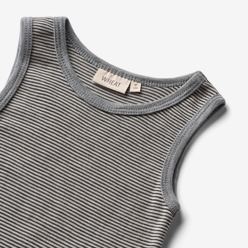 Wheat Wool Wool Singlet Iggy Jersey Tops and T-Shirts 1433 navy stripe