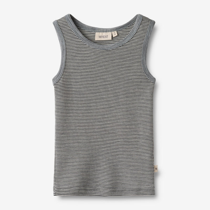 Wheat Wool Wool Singlet Iggy Jersey Tops and T-Shirts 1433 navy stripe