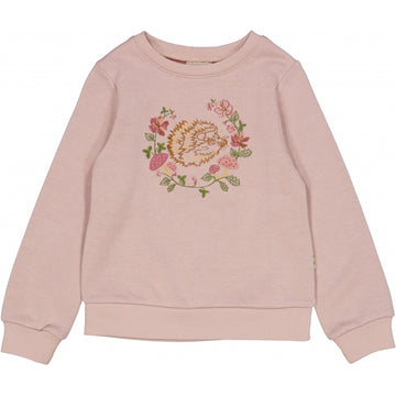 Wheat Main Wool Sweatshirt Hedgehog Embroidery Sweatshirts 2487 rose powder