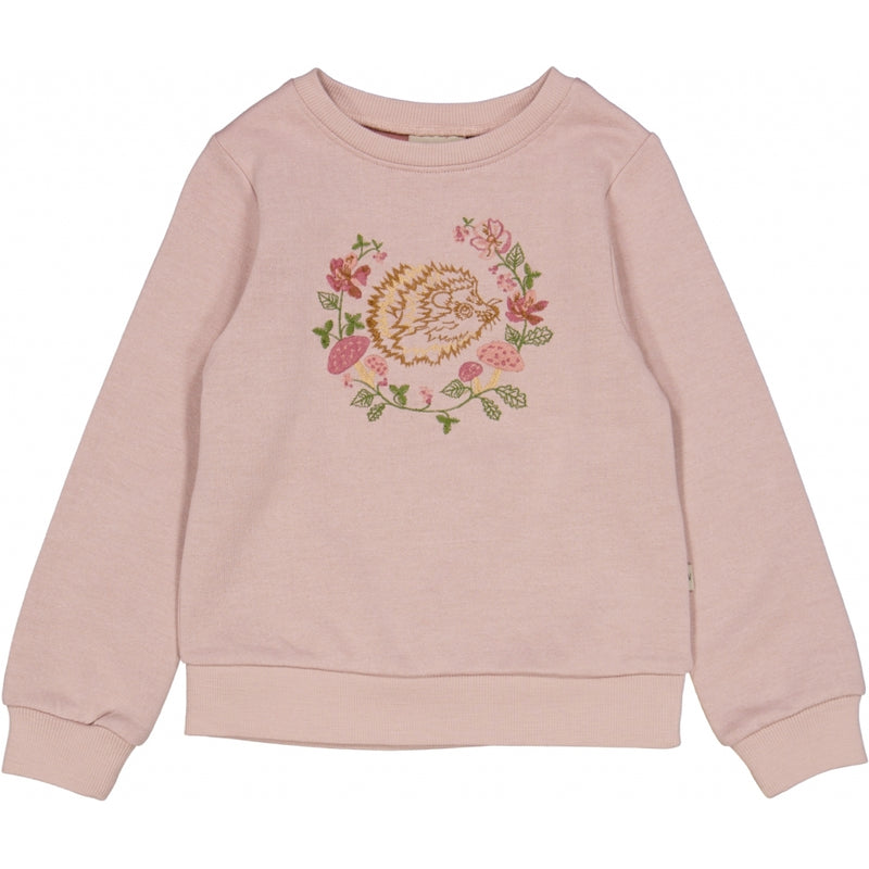 Wheat Main Wool Sweatshirt Hedgehog Embroidery Sweatshirts 2487 rose powder