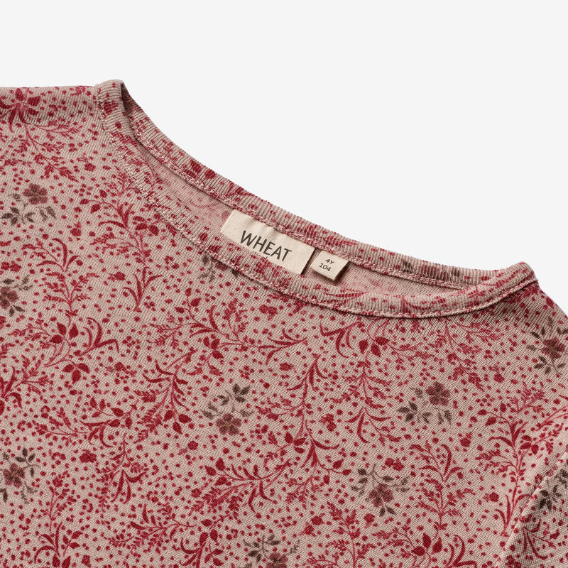Wheat Wool Wool T-Shirt LS Jersey Tops and T-Shirts 2392 cherry flowers