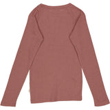Wheat Wool Wool T-Shirt LS Jersey Tops and T-Shirts 2110 rose brown