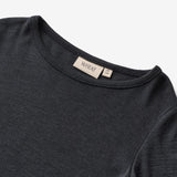 Wheat Wool Wool T-Shirt L/S Alfie T-Shirt 1432 navy
