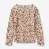 Wheat Wool Wool T-Shirt L/S Alfie T-Shirt 2475 rose flowers