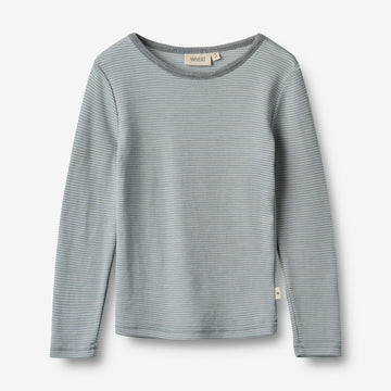Wheat Wool Wool T-Shirt L/S Alfie Jersey Tops and T-Shirts 1522 cloudy sky stripe