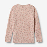 Wheat Wool Wool T-Shirt L/S Alfie Jersey Tops and T-Shirts 1358 lilac flowers