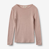 Wheat SMU Wool T-Shirt L/S Alfie T-Shirt 1135 dry rose