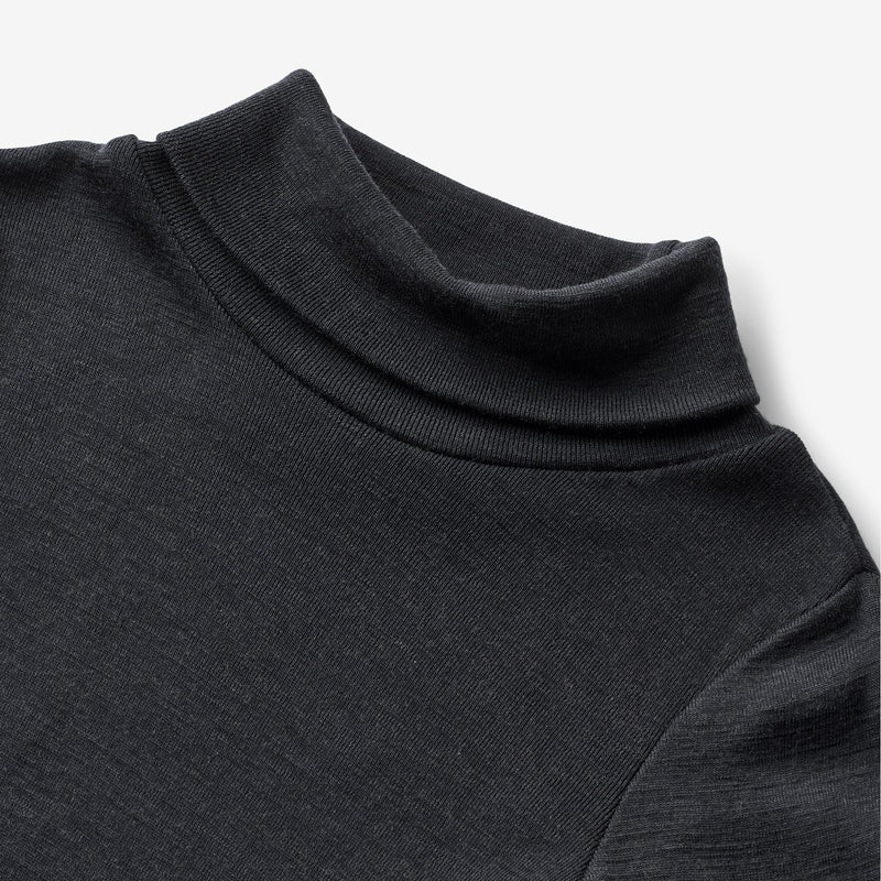 Wheat Wool Wool T-Shirt Roll Neck Aksel Jersey Tops and T-Shirts 1432 navy