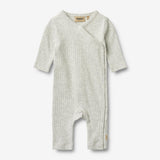 Wheat Main Wrapsuit L/S Everest Jumpsuit 0224 melange grey