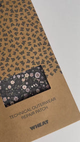 Wheat Outerwear Iron-on patches - Technical Outerwear Care & Repair 9528 black sea open flowers