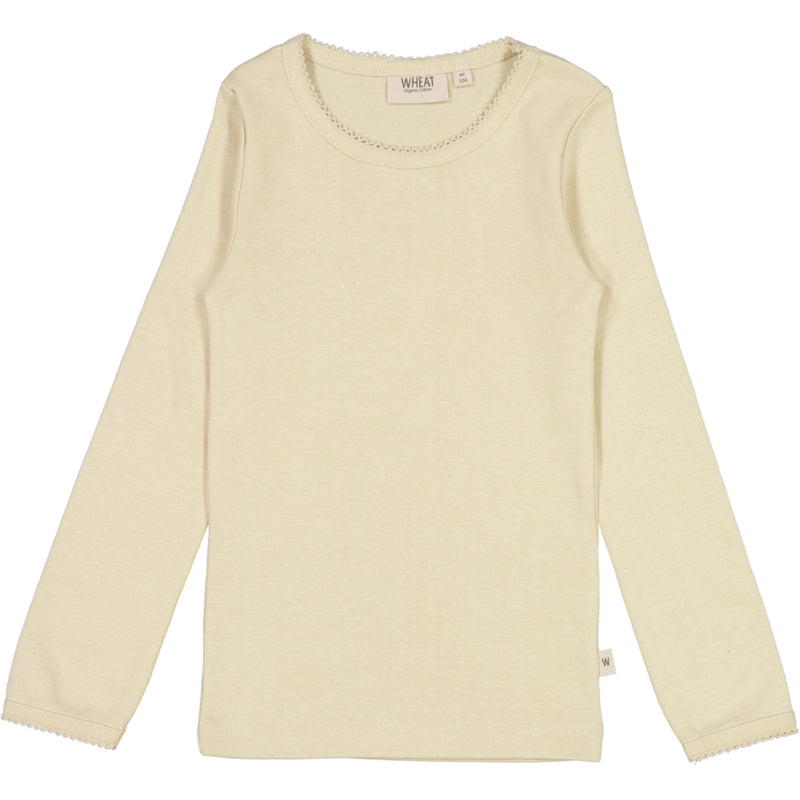Wheat Basic Girl T-Shirt LS Jersey Tops and T-Shirts 3186 clam